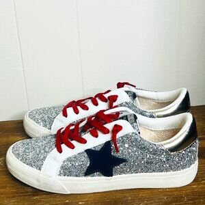 Vintage Havana Gratify Star Sneakers Silver Glitter Red Metallic Gold OLE MISS 7